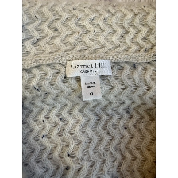 Women's GARNET HILL Cambridge Cashmere Shawl Collar Cardigan Sweater XL - Picture 3 of 10